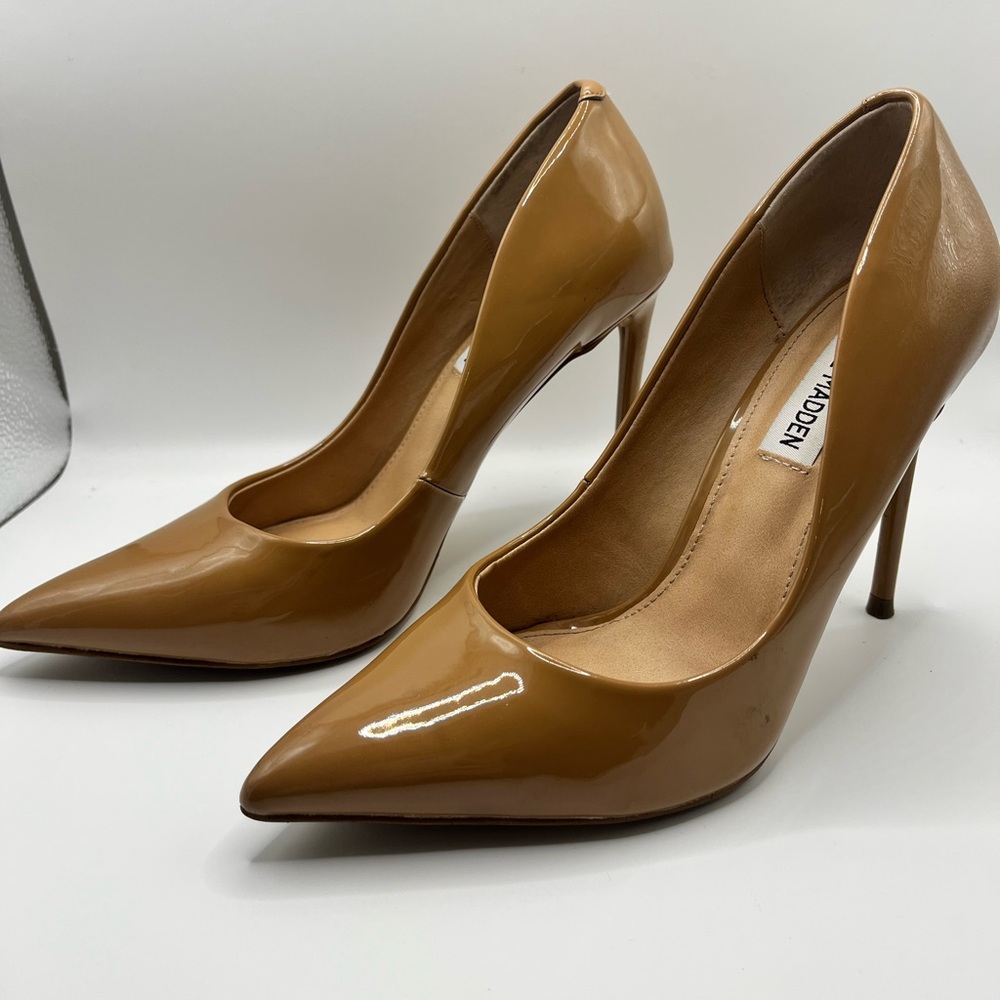 Steve Madden Daisie Stiletto Heel Pumps Dark Blush Patent Size 6.5M